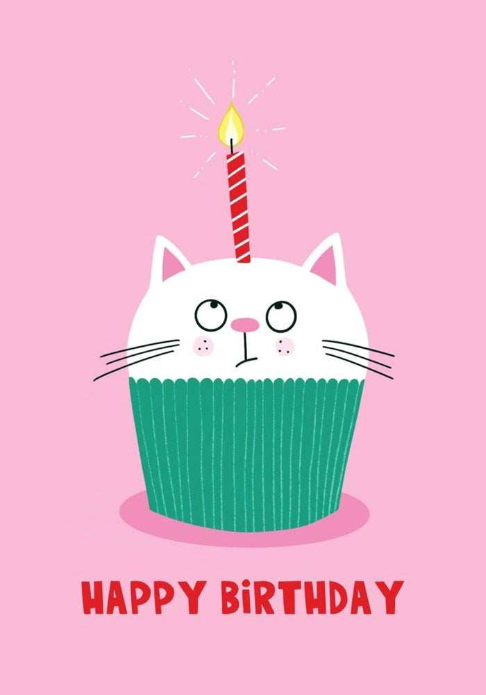 Lucy Maggie: Cat Cupcake Card