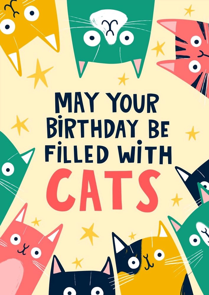 Lucy Maggie: Cats Birthday Card
