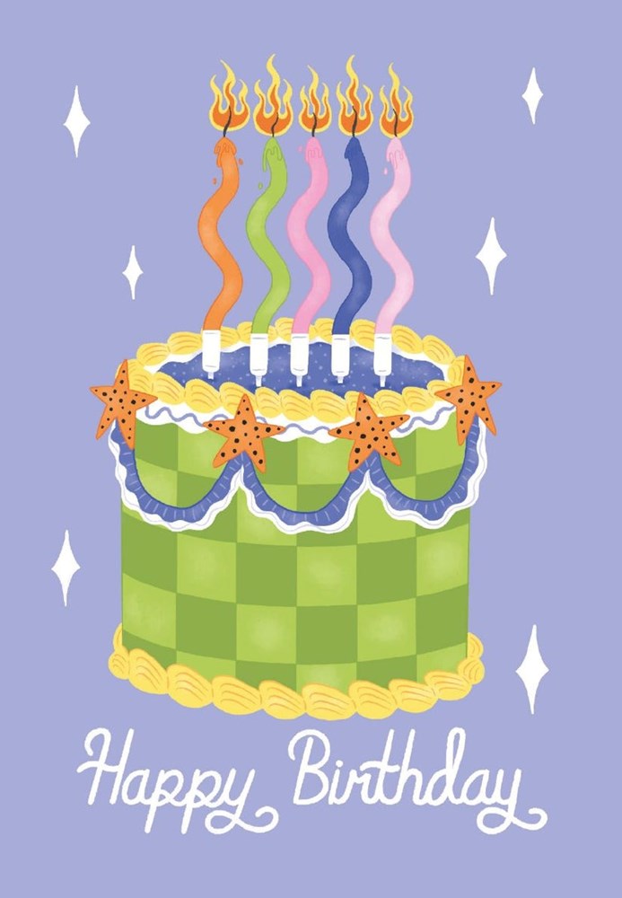 Lucy Maggie: Checkerboard Cake Card