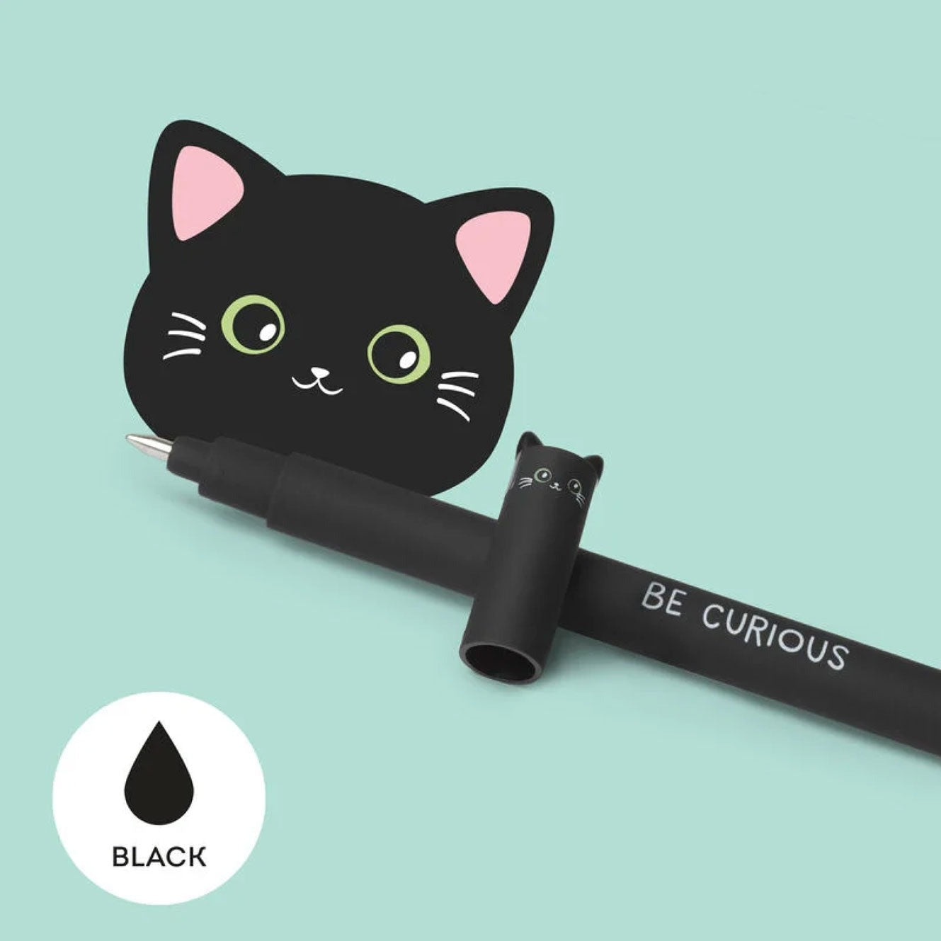 Legami: Erasable Pen Cat Black
