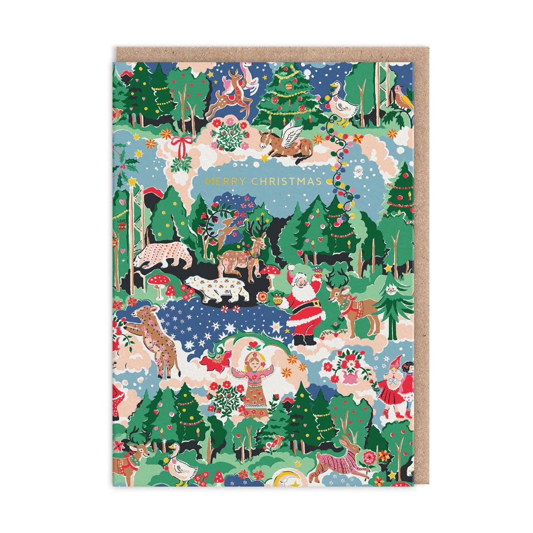 Cath Kidston Foil Christmas Card - Christmas Legends