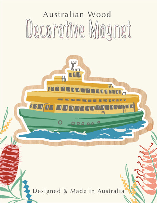 Aero Images Sydney Ferry - Wooden Magnet