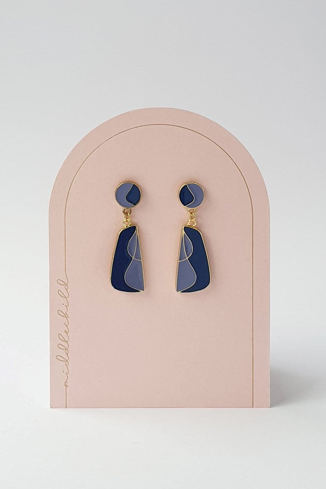 Middle Child: Sashay Earrings - Navy