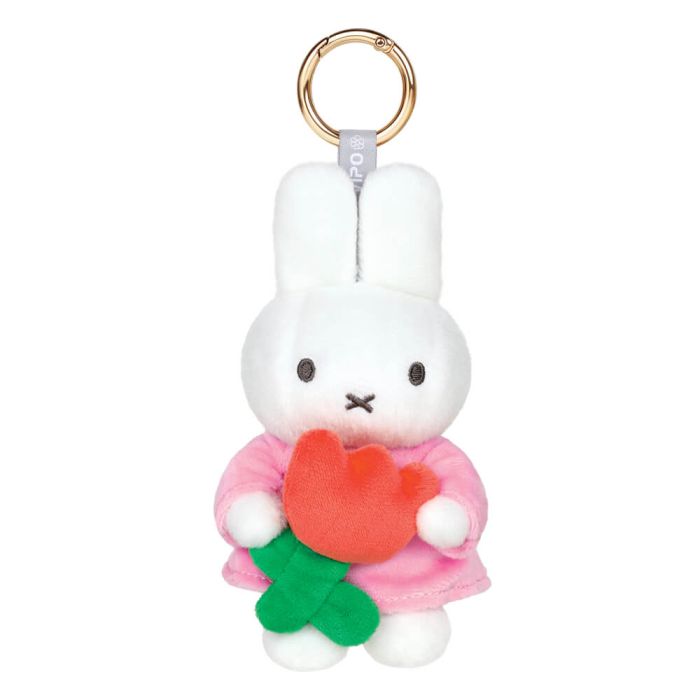 Miffy Keyring: Miffy with Tulip