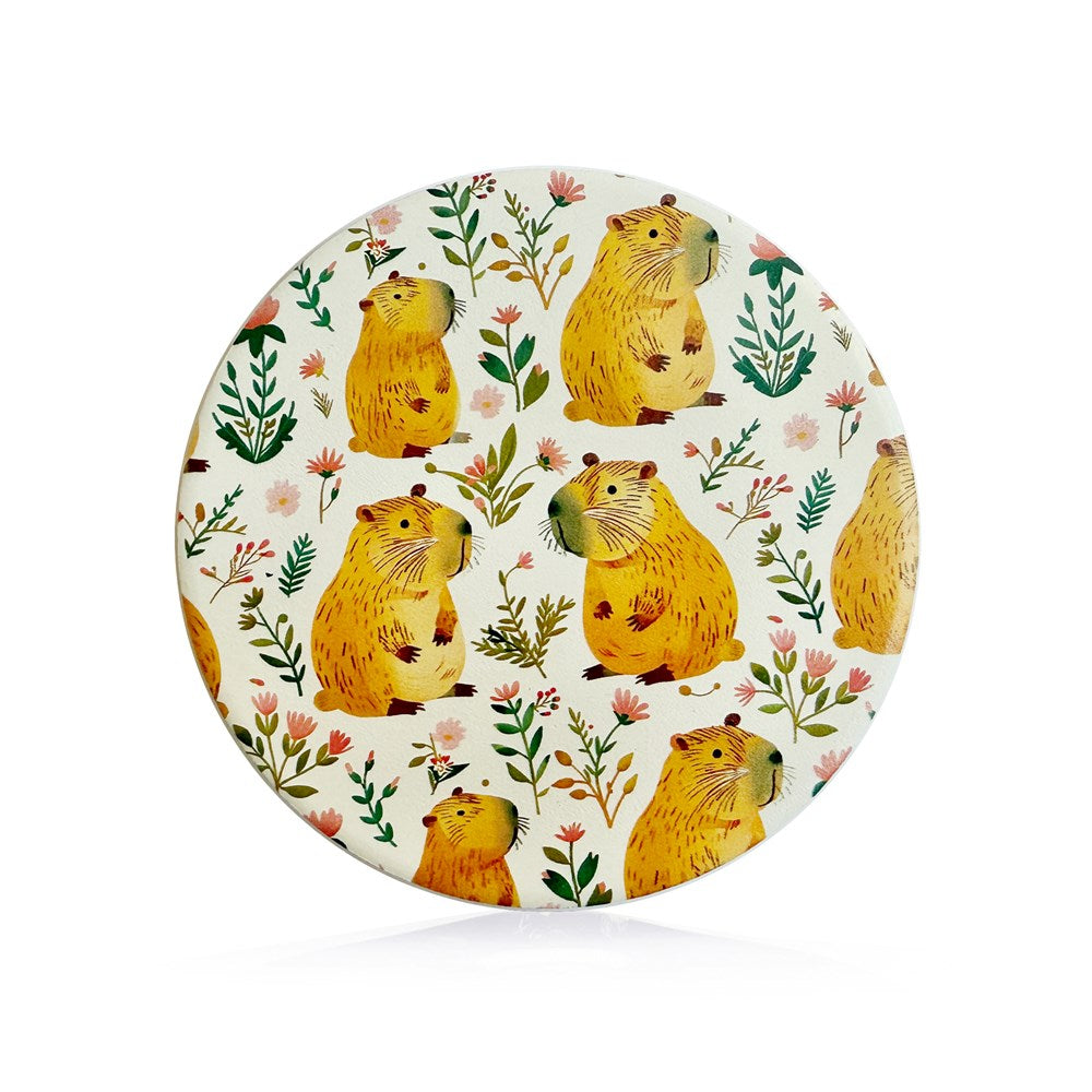 Ceramic Coaster: Capybaras