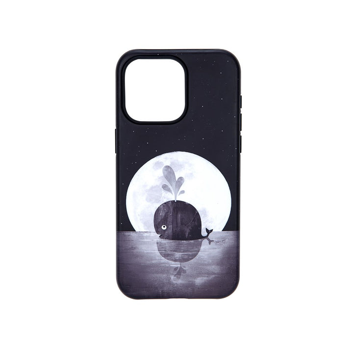 Iphone 15 Pro max Case Whale moon