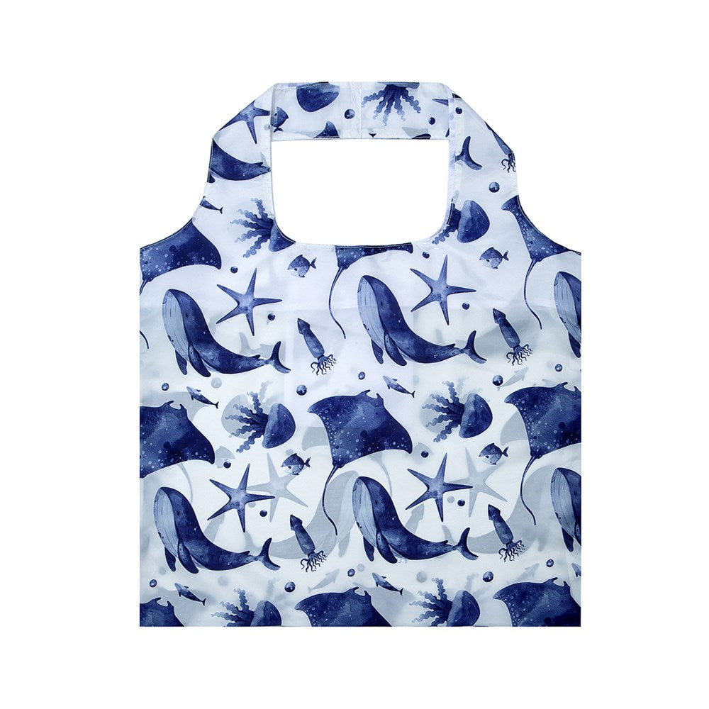 Shopping Bag: Undersea Depths Blue