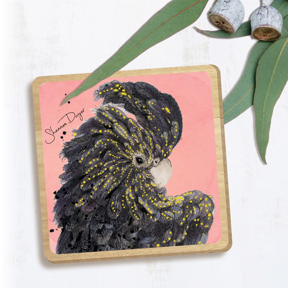 Magnet - 'Sassy', Blk Cockatoo