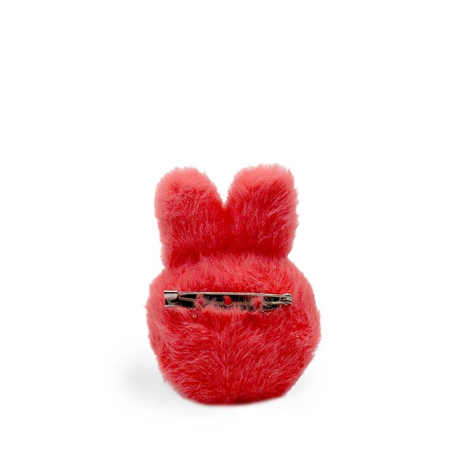 Bon Ton Toys Miffy ECO Fuzzy Brooch in Gift Box - Bright Coral