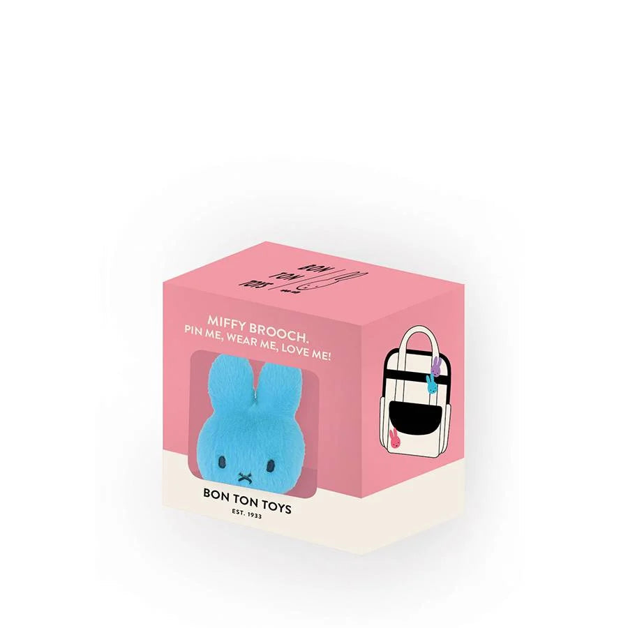 Bon Ton Toys Miffy ECO Fuzzy Brooch in Gift Box - Teal