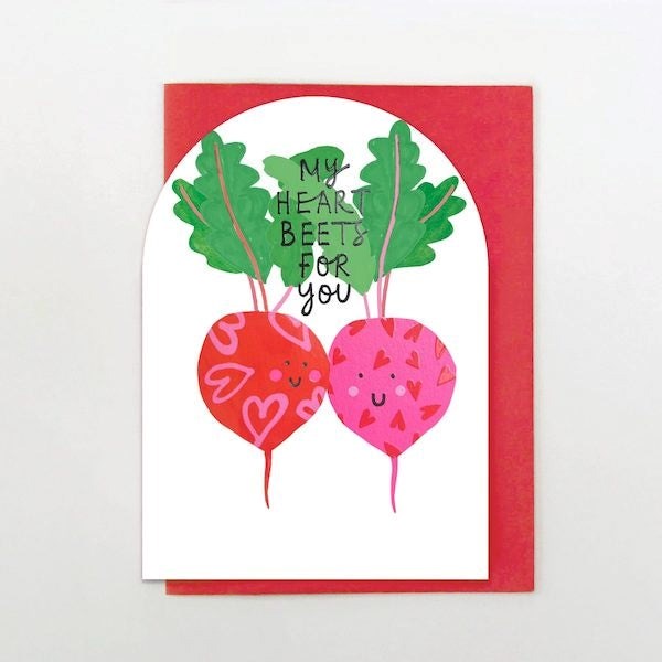 Stop The Clock: My Heart Beets For You Greeting Card