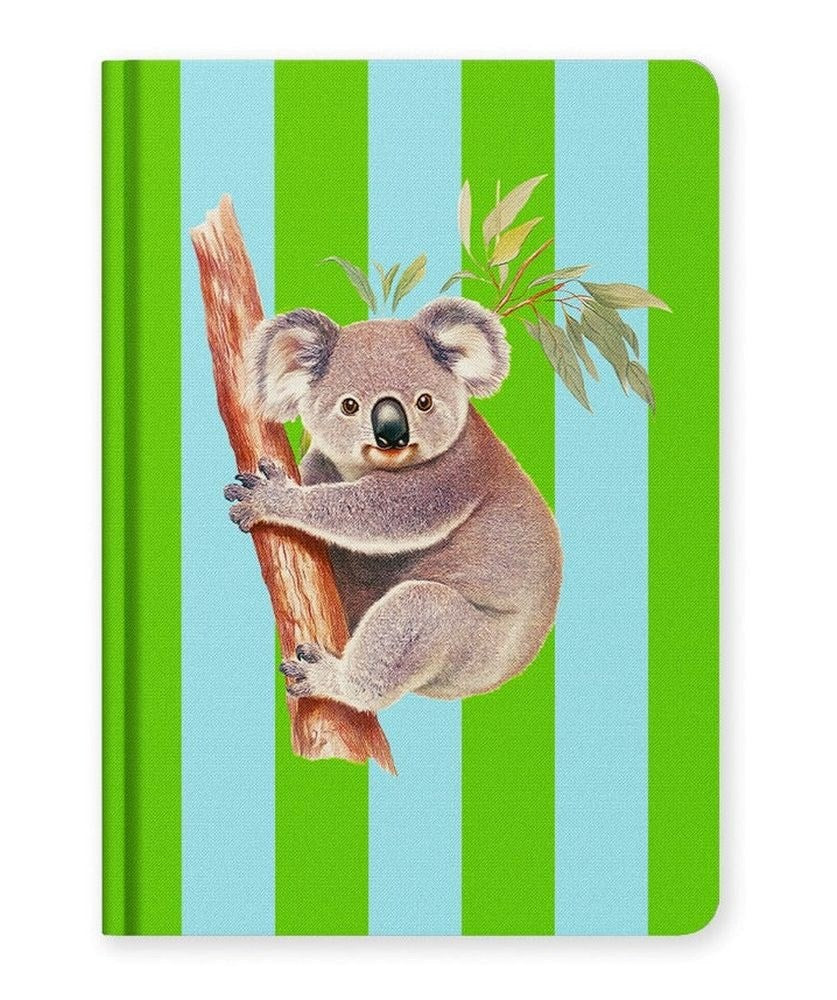 Ohh Deer: Kaleido A5 Premium Hard Cover Notebook - Stripe Koala