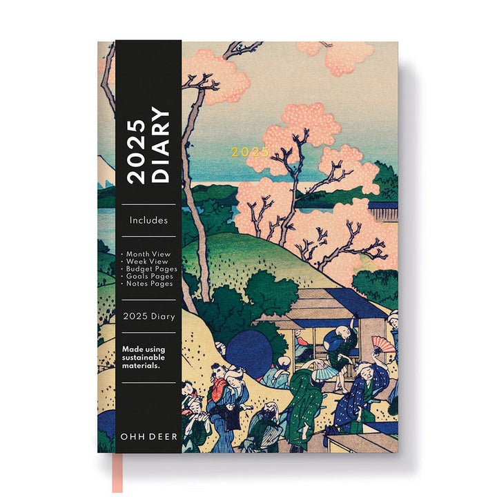 Ohh Deer A5 Diary-Japanese Blossom 2025 Diary