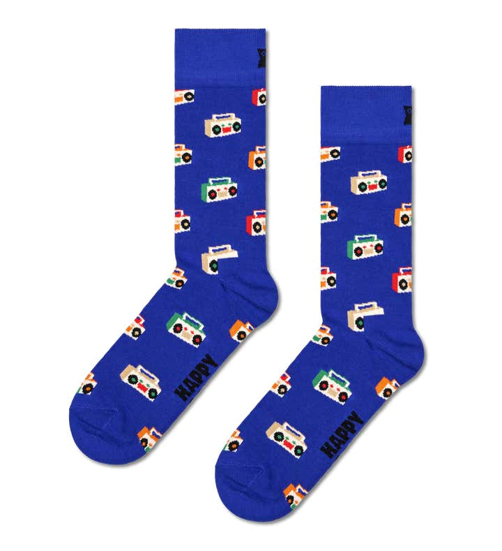 Happy Socks: Boom box Sock Blue (000743)