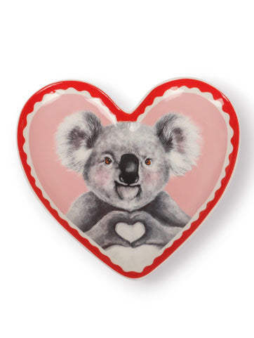 Heart Shape Trinket Tray I Heart Koala