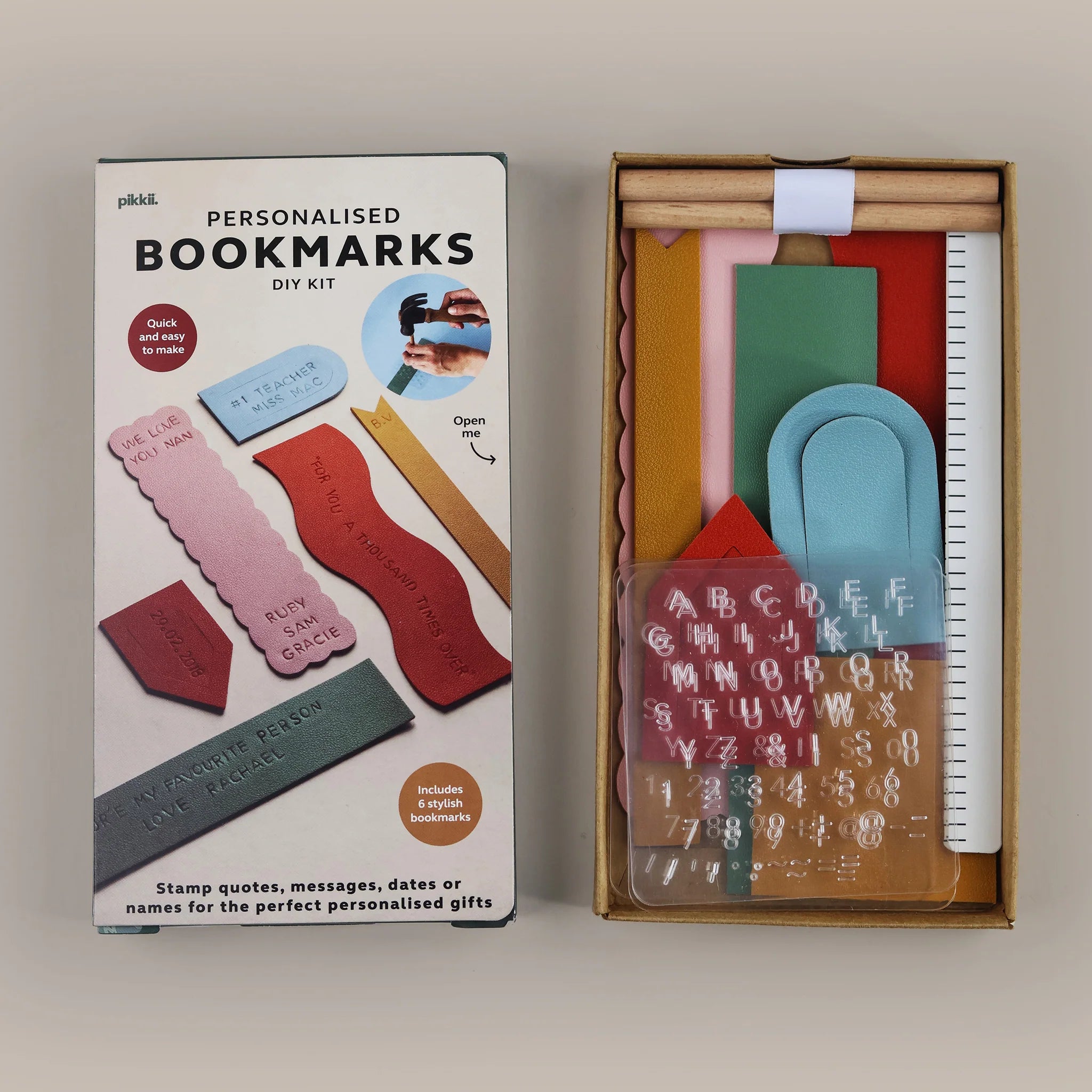 Pikkii: Bookmarks Personalised Diy Kit