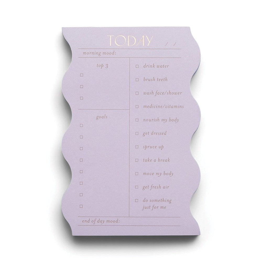 Designworks Ink: Wavy Daily Notepad - Lilac
