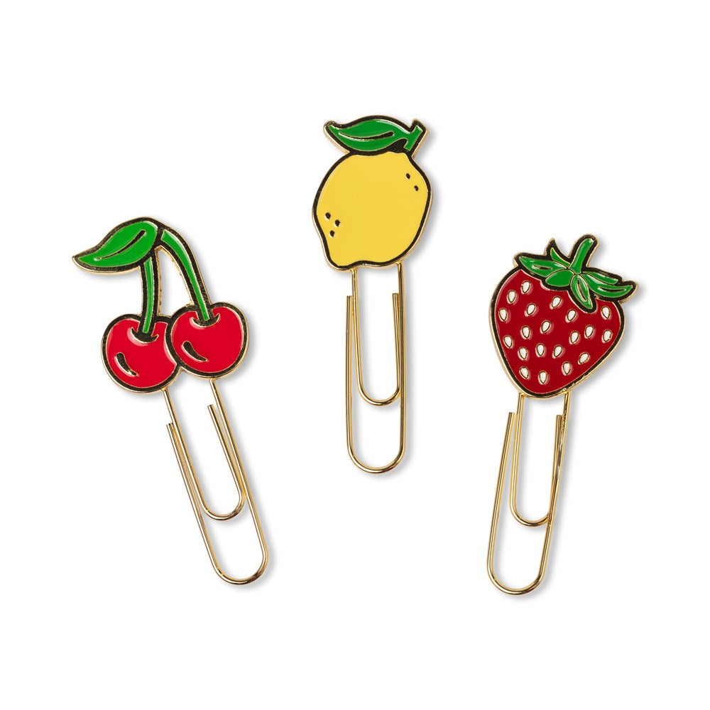 Designworks Ink: Set of 3 Paperclips - Fruit