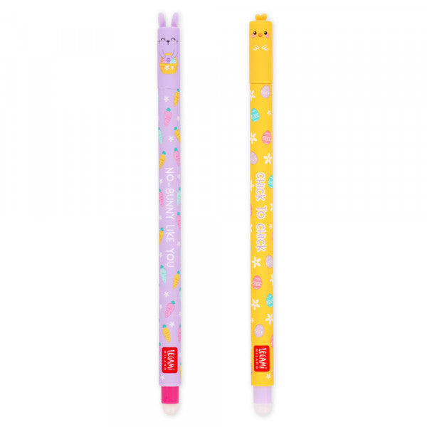 Legami: Set of 2 Erasable Gel Pen - Hoppy Easter