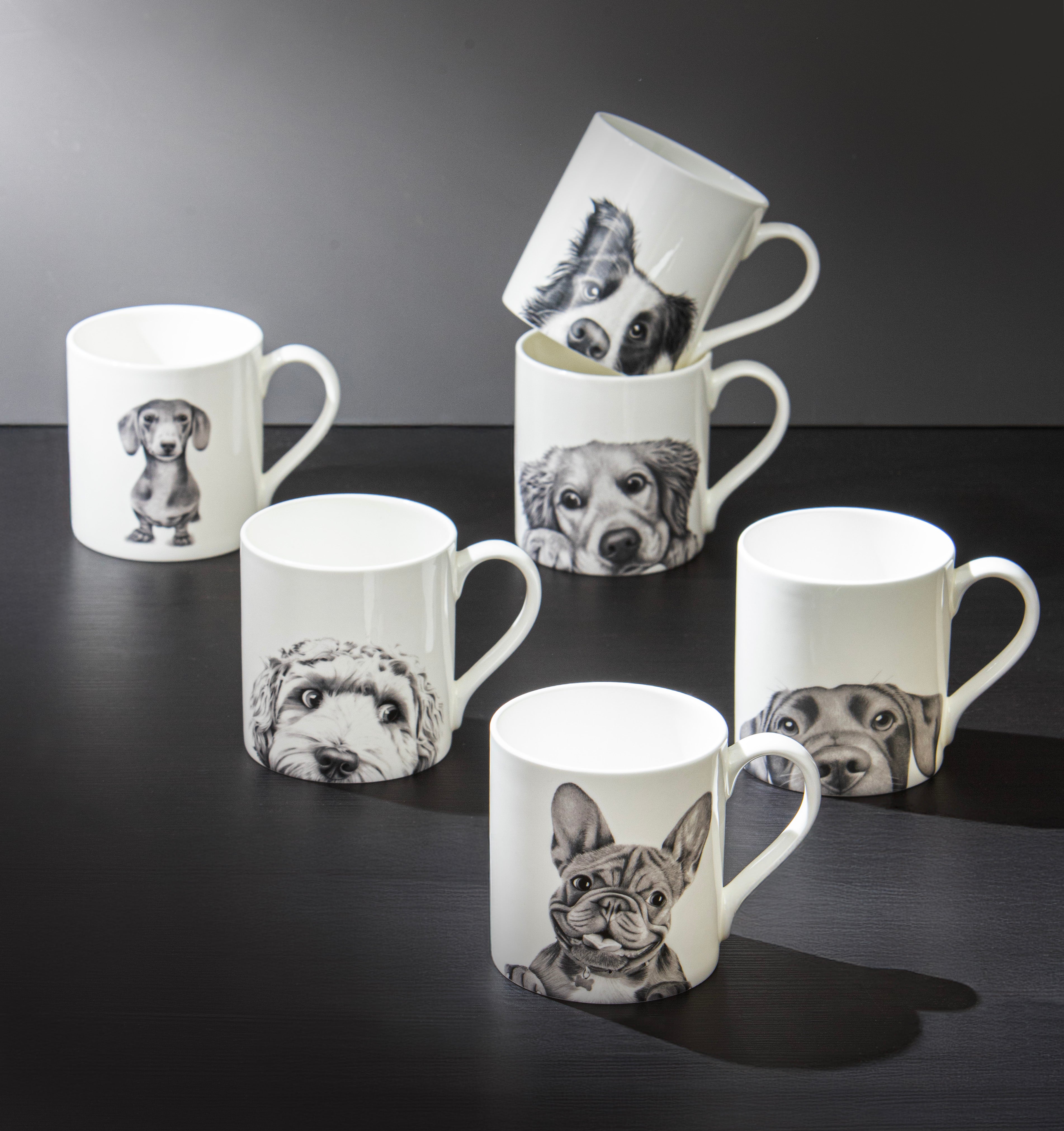 Ashdene Peeking Pups Oodle Mug