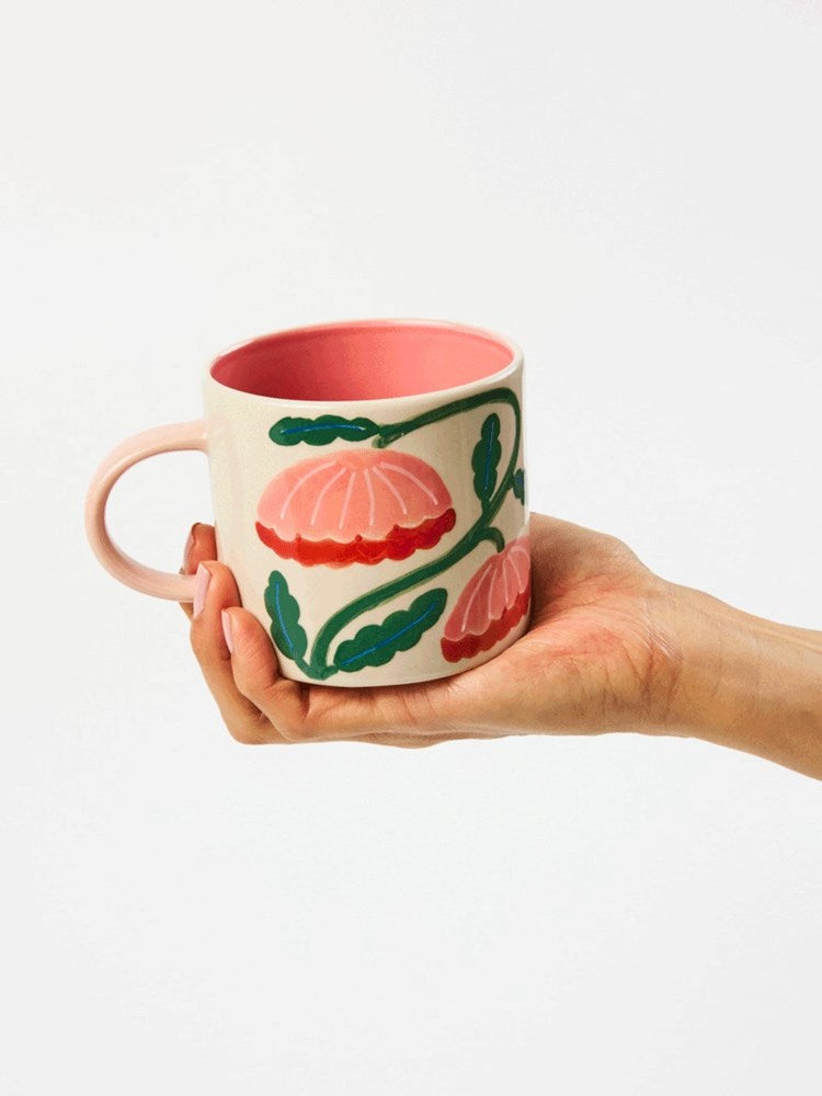 Jones & Co: Bloomie Pink Flower Mug