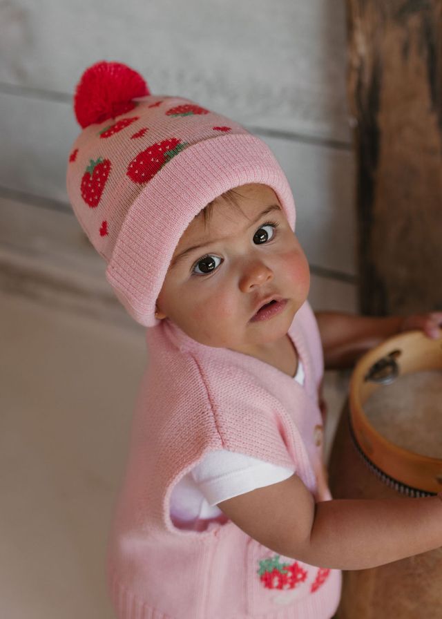 Acorn kids: Strawberry Fields Merino Beanie
