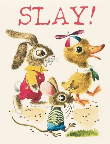 Red Cap: Slay Buddies Greeting Card
