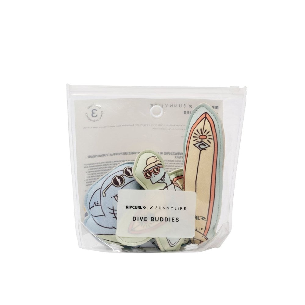 Sunnylife: Dive Buddies Shred Turtle Aqua Set of 3