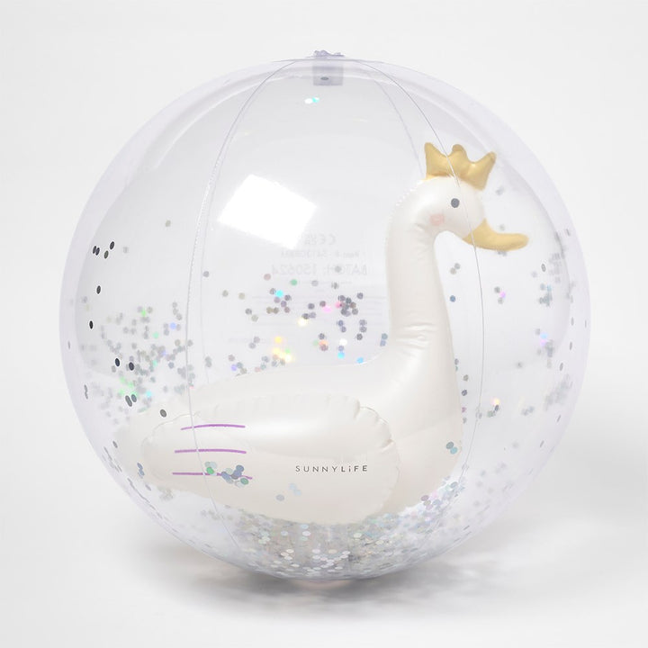 Sunnylife: 3D Inflatable Beach Ball Princess Swan Multi