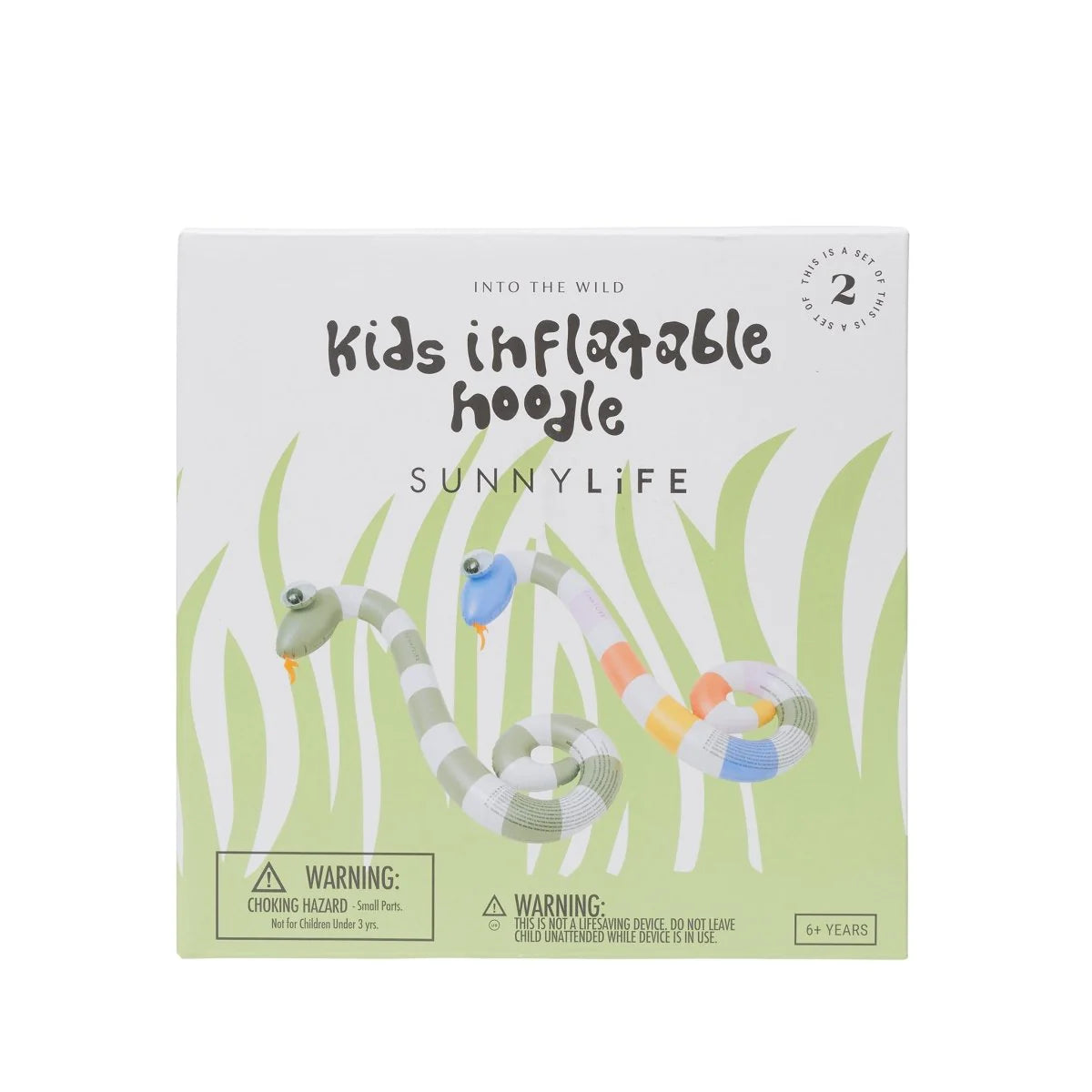 Sunnylife: Kids Inflatable Noodle Into the Wild Multi Set of 2