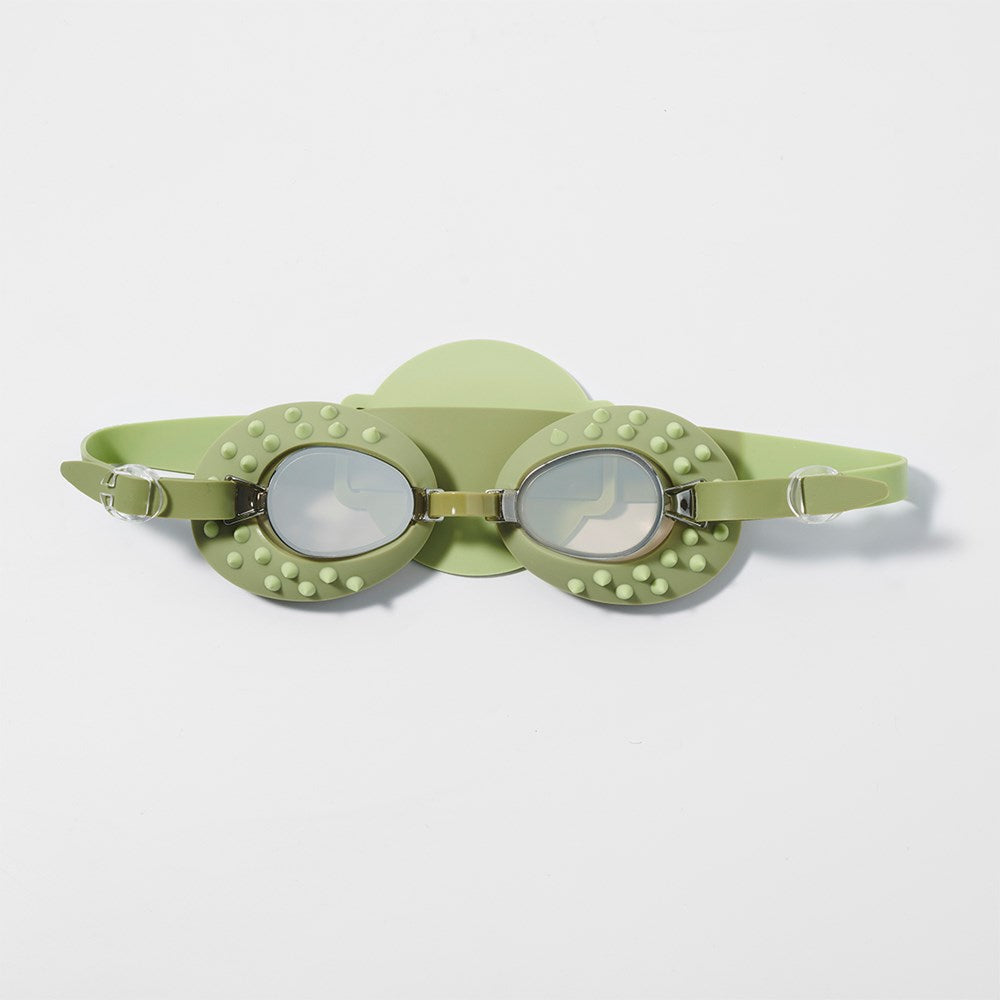 Sunnylife: Kids Swim Goggles Cookie the Croc Khaki