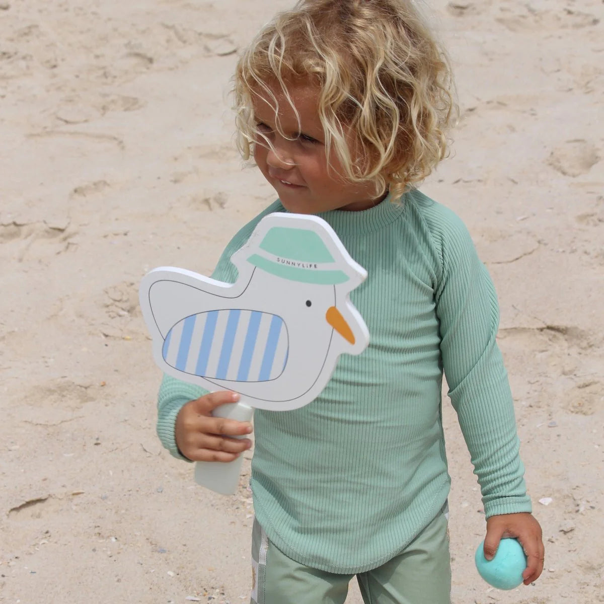 Sunnylife: Kids Velcro Beach Bats - Sammy the Seagull