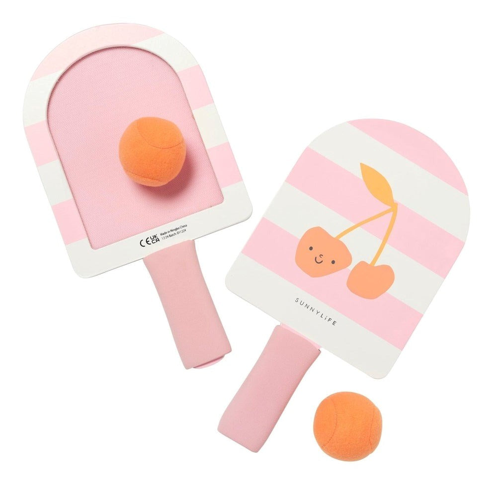 Sunnylife: Kids Velcro Beach Bats - Cotton Candy