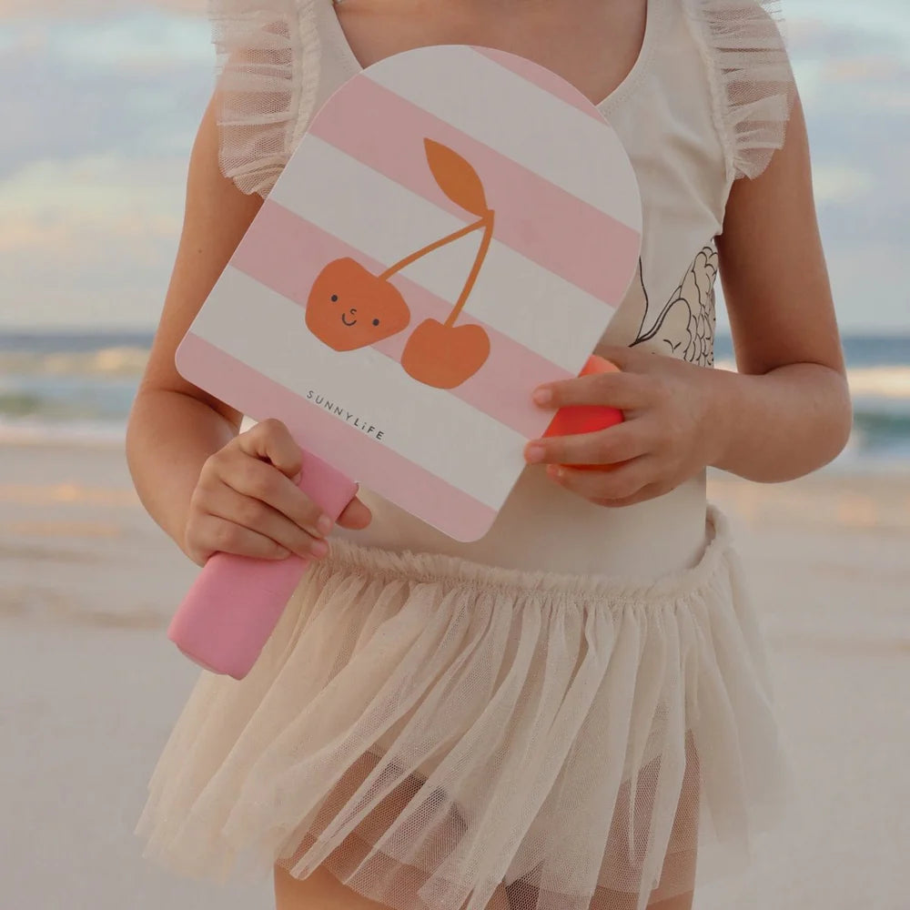 Sunnylife: Kids Velcro Beach Bats - Cotton Candy