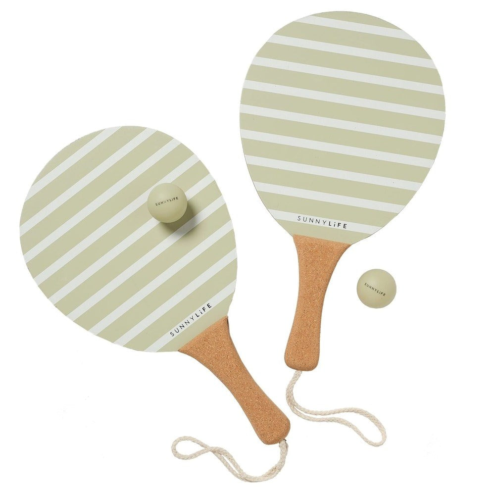 Sunnylife: Vintage Beach Paddles La Palma Sage Stripe