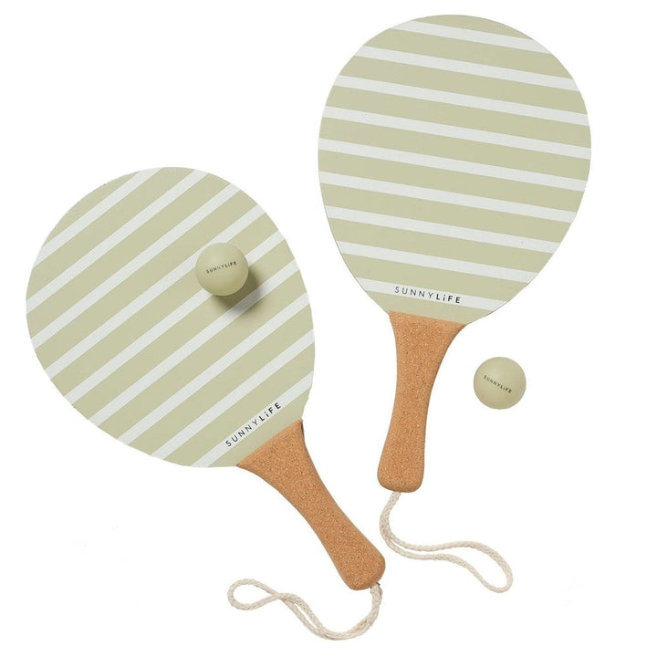 Sunnylife: Vintage Beach Paddles La Palma Sage Stripe