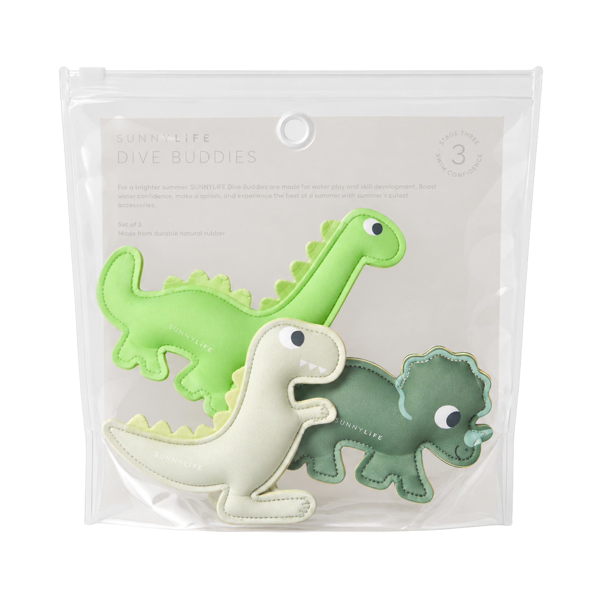 Sunnylife Dive Buddies - Dino Multi Set of 3