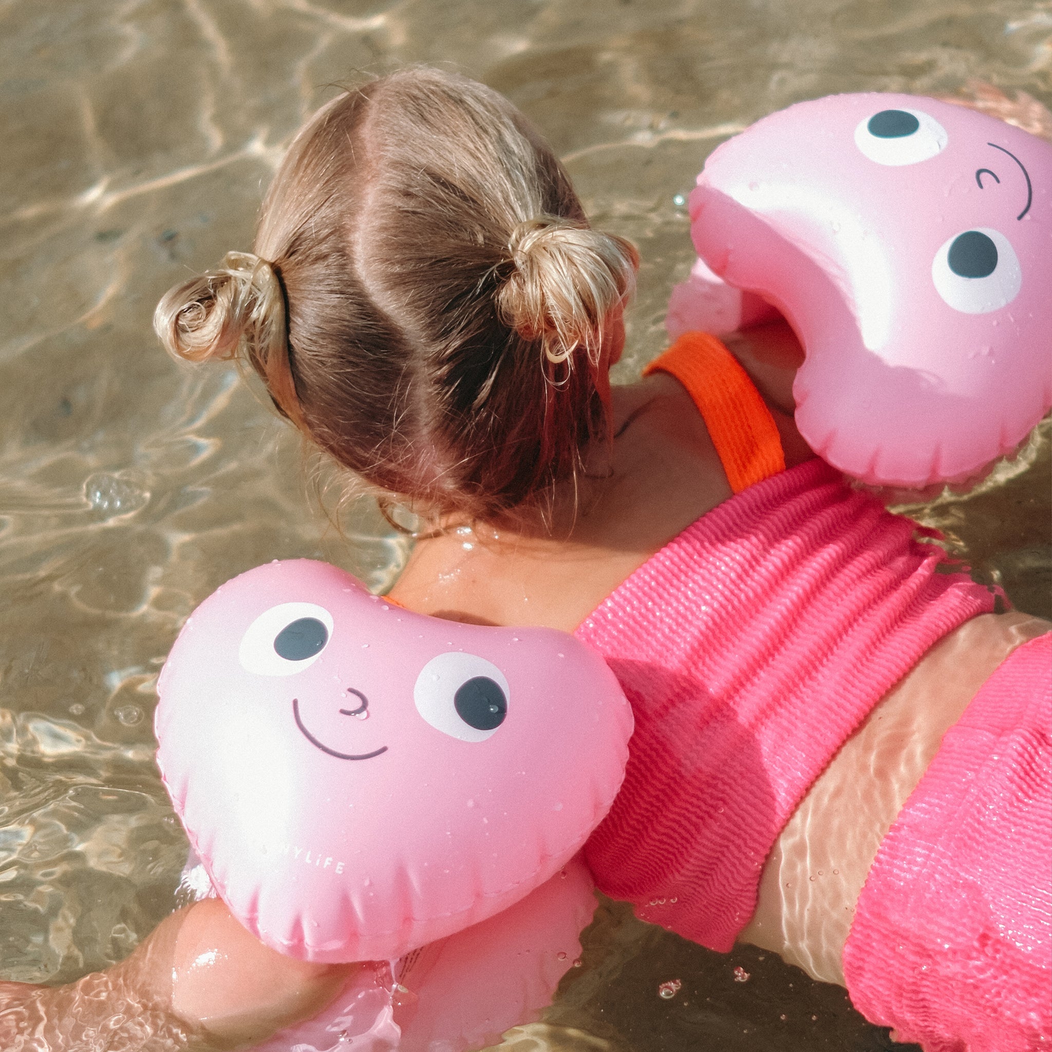 Sunnylife Inflatable Arm Bands - Poppy the Peach Pink