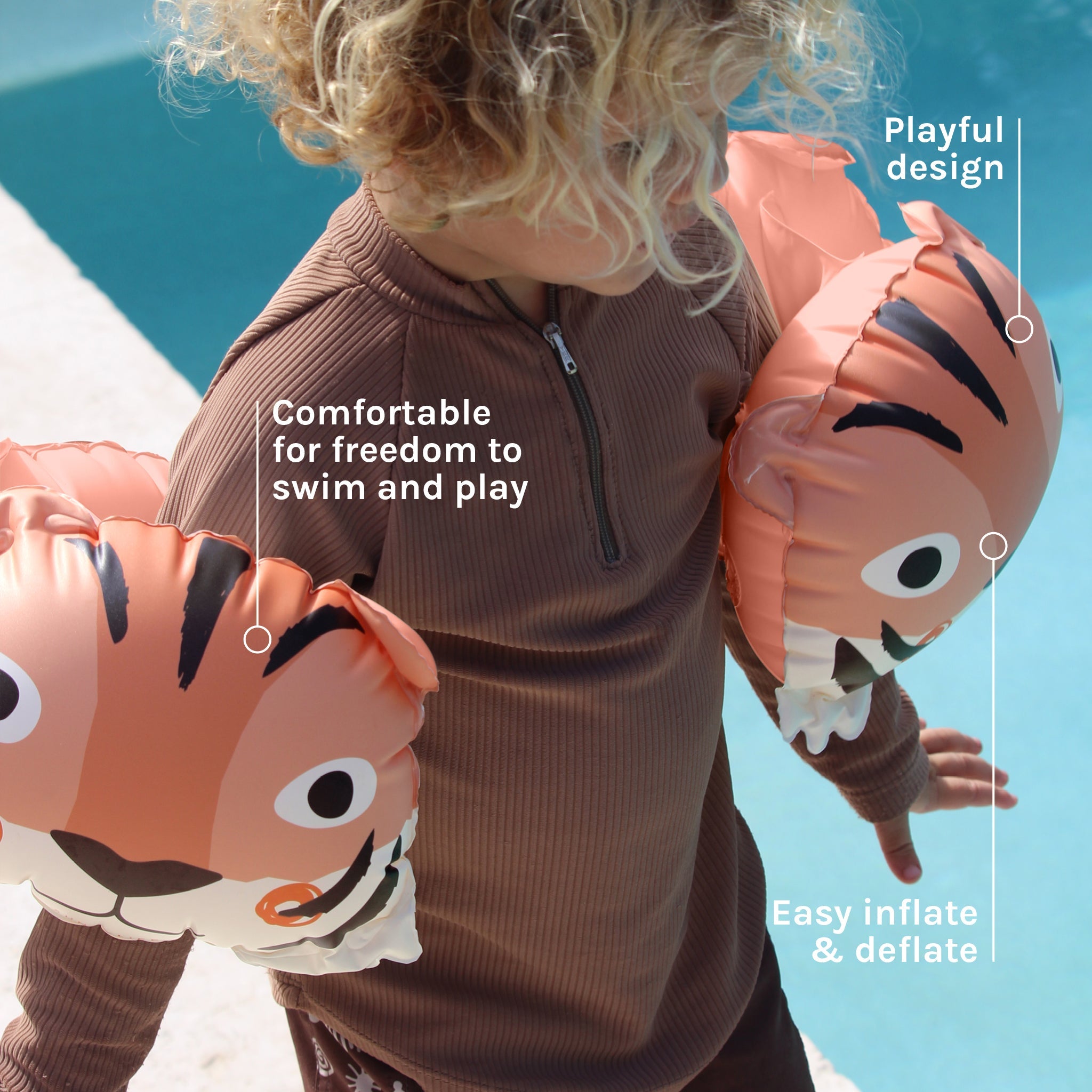 Sunnylife Inflatable Arm Bands - Tino the Tiger
