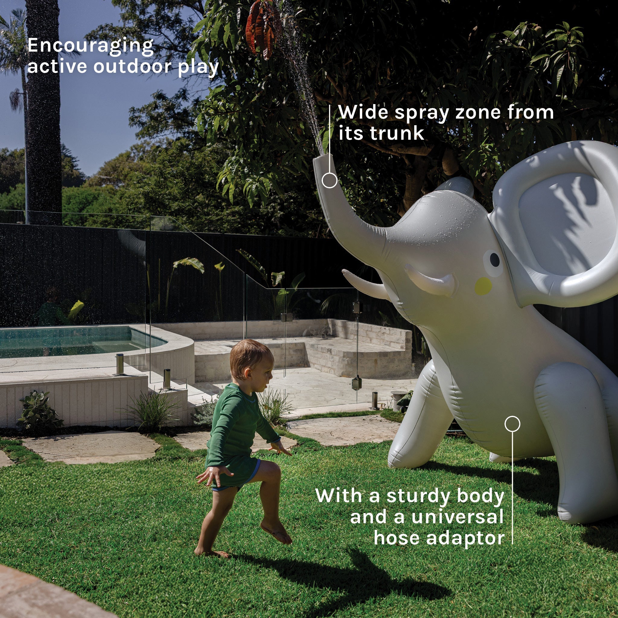 Sunnylife Giant Inflatable Sprinkler - Eli the Elephant