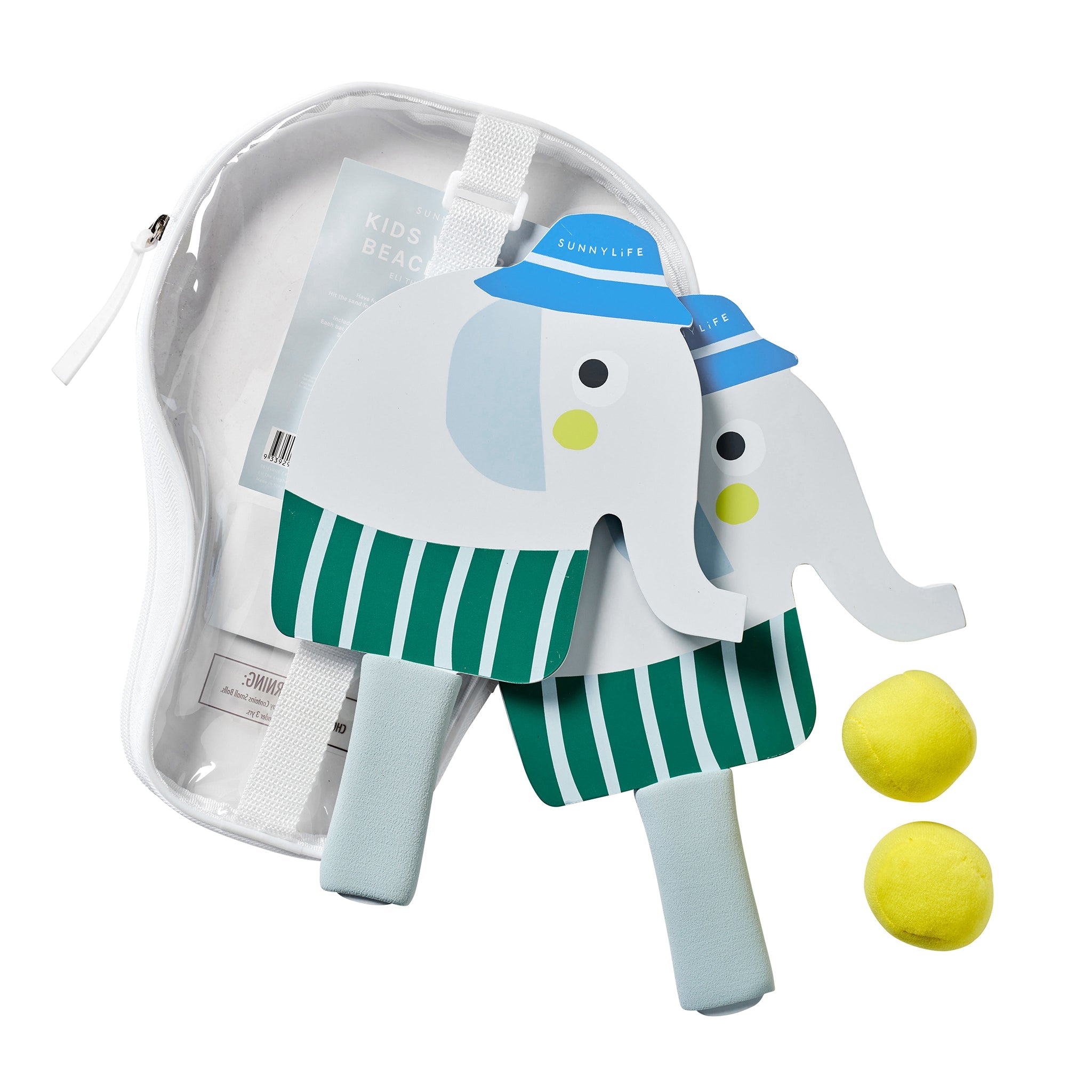 Sunnylife Kids Velcro Beach Bats - Eli the Elephant