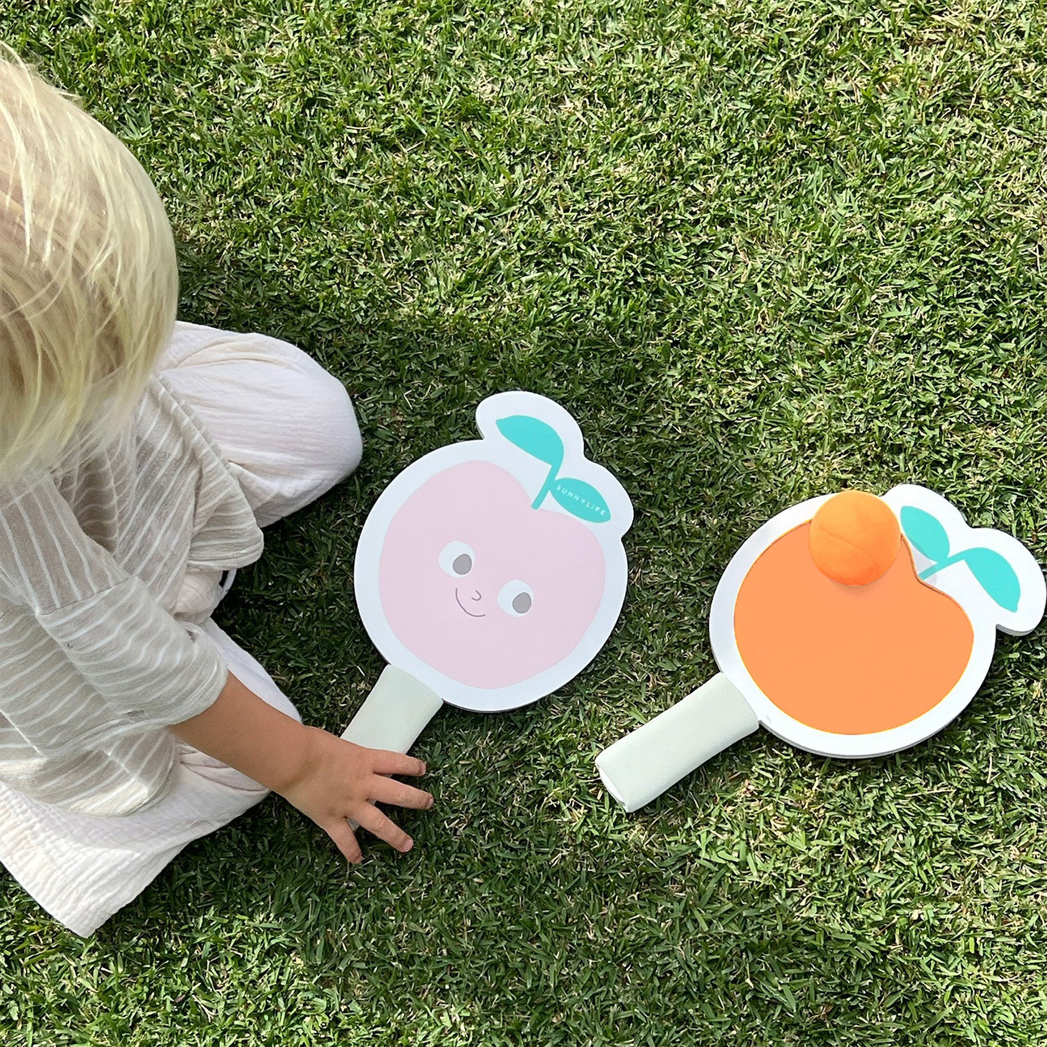 Sunnylife Kids Velcro Beach Bats - Poppy the Peach