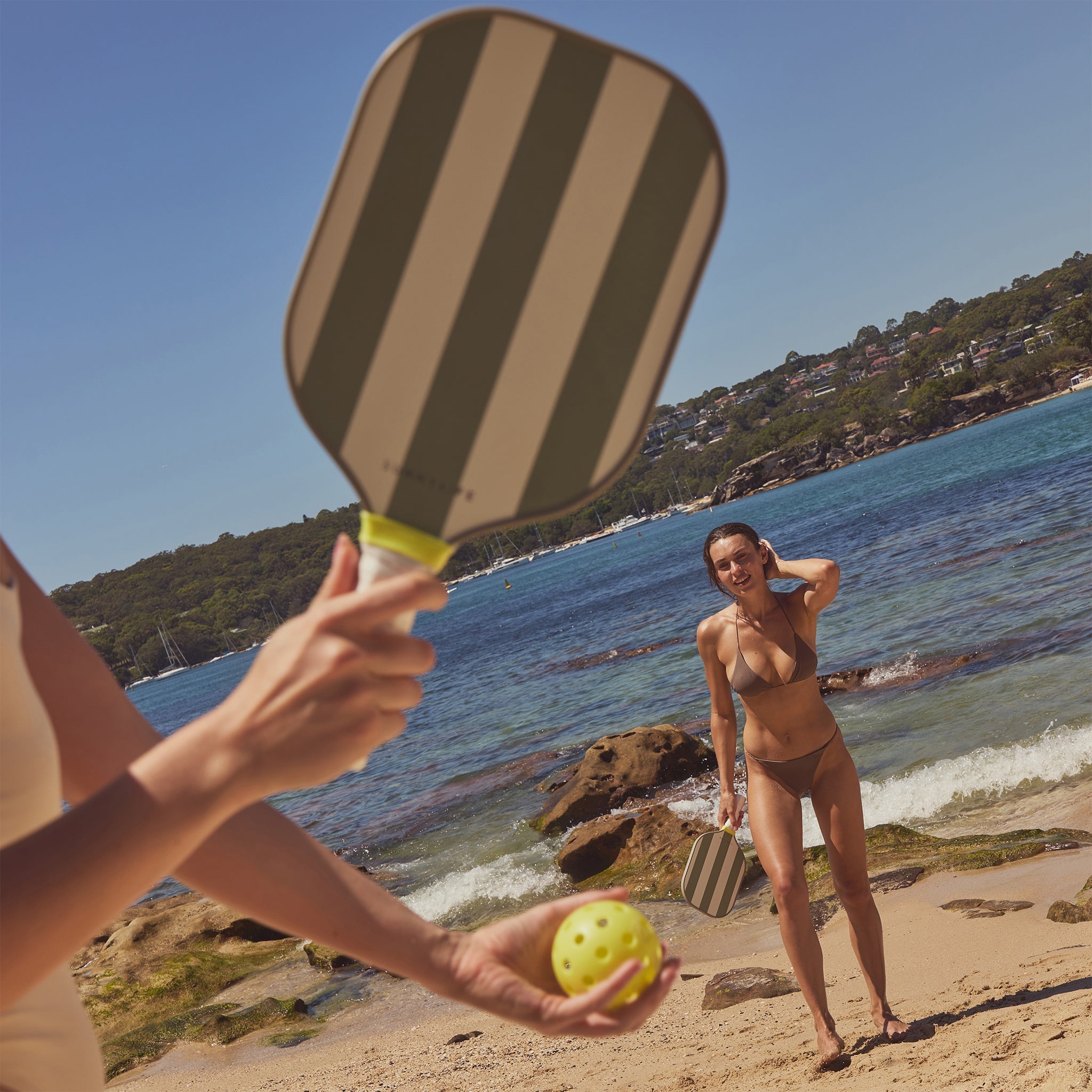 Sunnylife Pickleball Set - Seagrass Stripe
