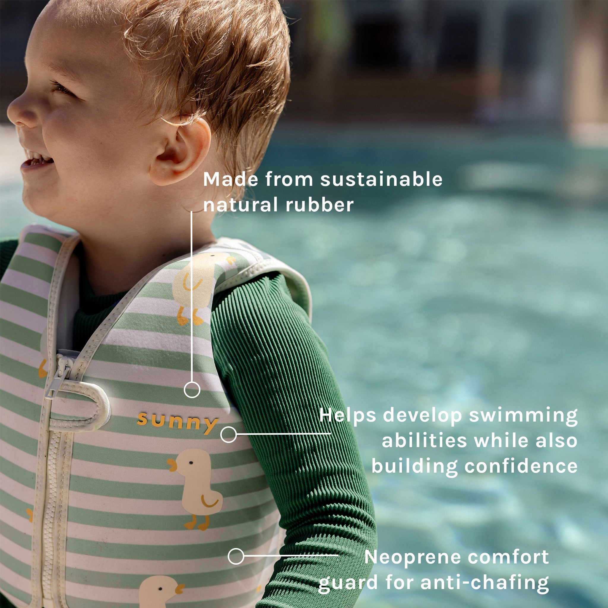 Sunnylife Kids Swim Vest 2-3 - Dex the Duck