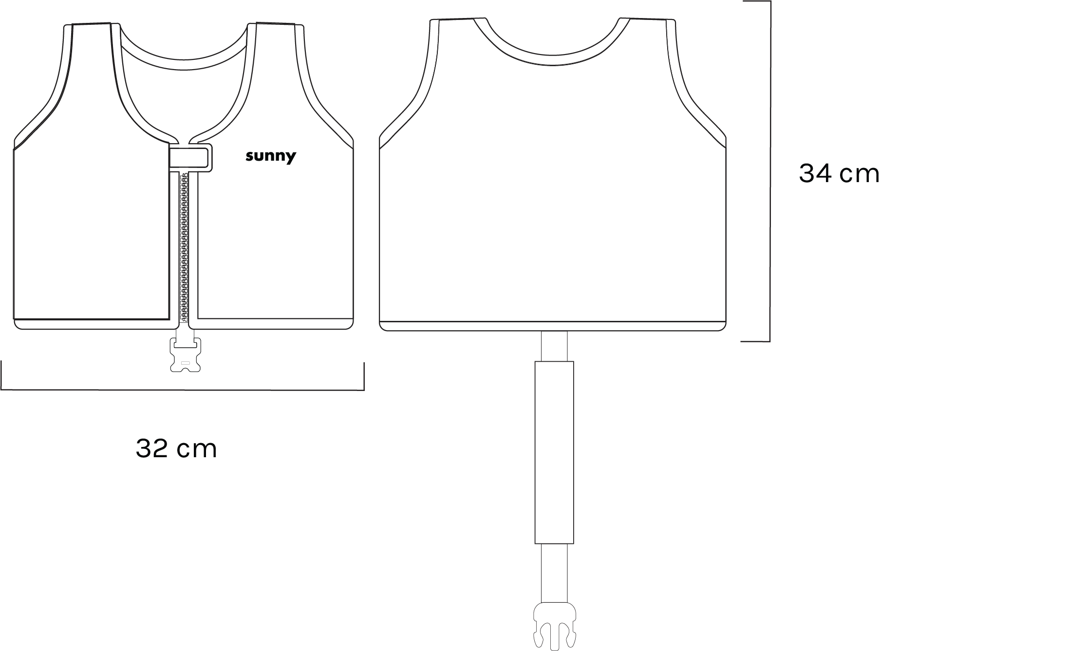 Sunnylife Kids Swim Vest 1-2 - Dex the Duck