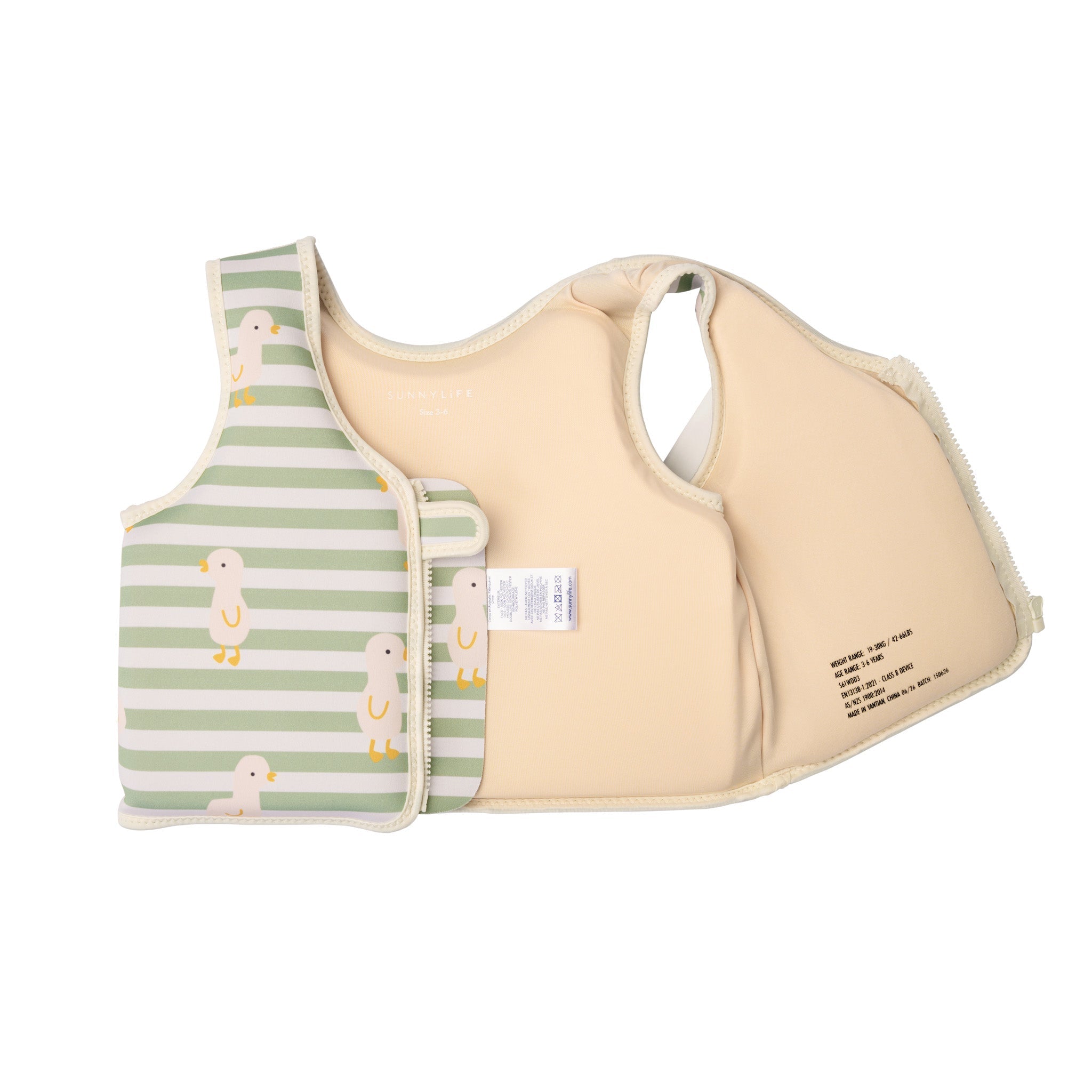 Sunnylife Kids Swim Vest - Dex the Duck 3-6 Years