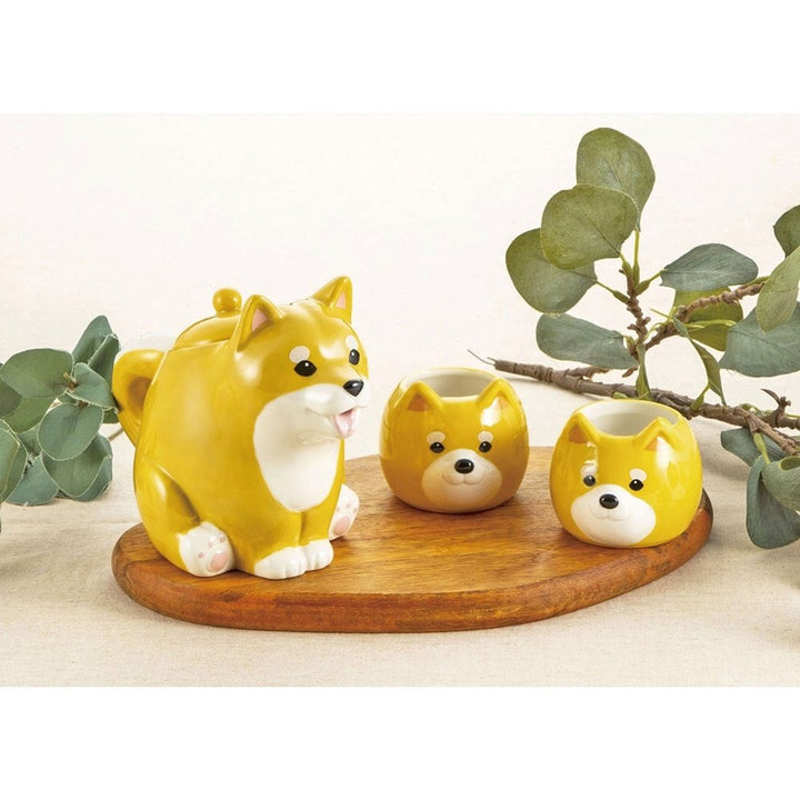 Shiba Puppies Tea Set