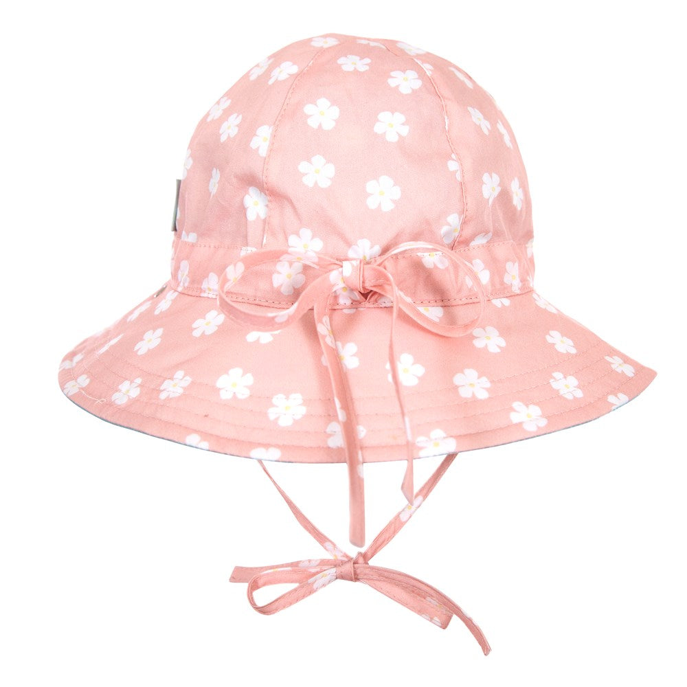acorn kids: Petuna Reversible Wide Brim Sunhat Pink, Blue and White