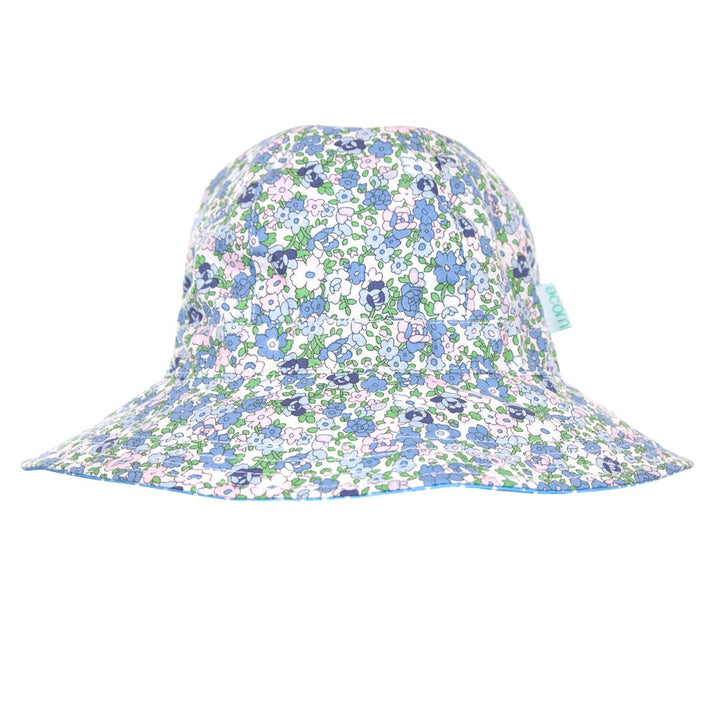 acorn kids: Sophia Wide Brim Reversible Sunhat Blue, Pink and Green