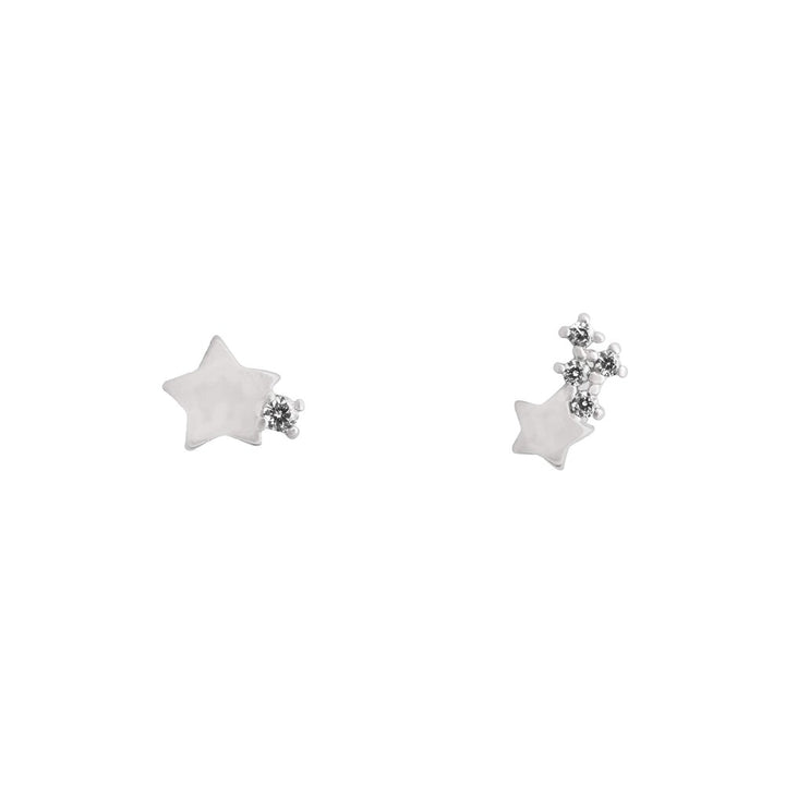 Earring Diamante Starlight Cluster Silver